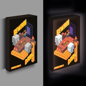 Minecraft Beware of the Dark Light Canvas 40 X 30 cm