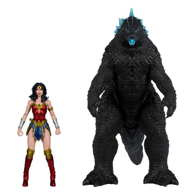 DC Multiverse Justice League x Monsterverse 2-Pack Wonder Woman Vs. Godzilla