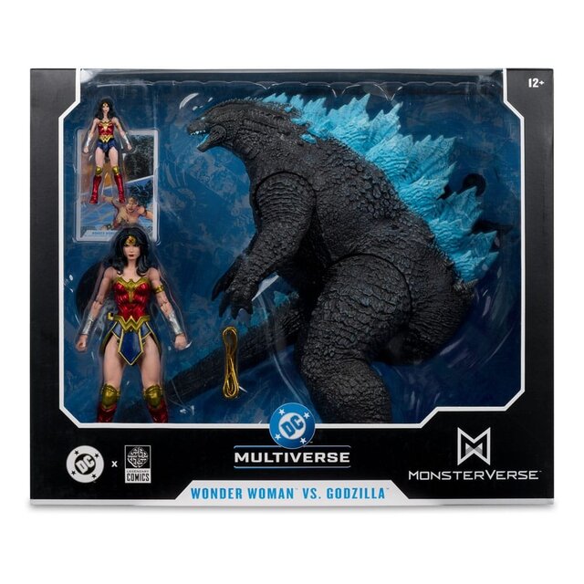 DC Multiverse Justice League x Monsterverse 2-Pack Wonder Woman Vs. Godzilla