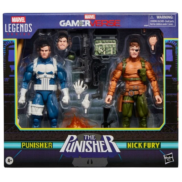 The Punisher Marvel Legends Gamerverse 2-Pack Punisher & Nick Fury 15cm