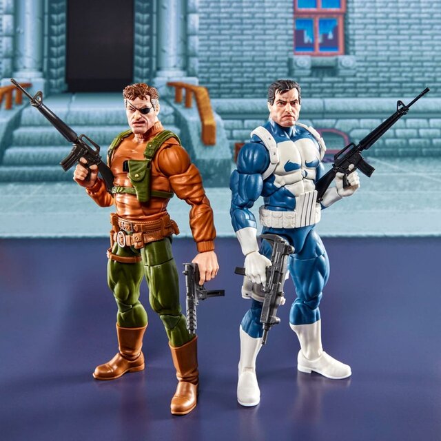 The Punisher Marvel Legends Gamerverse 2-Pack Punisher & Nick Fury 15cm