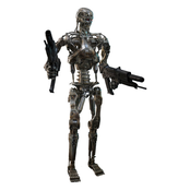 Terminator 2: Judgment Day Movie Masterpiece Action Figure 1/6 Endoskeleton (Battle Damaged Version) 31cm