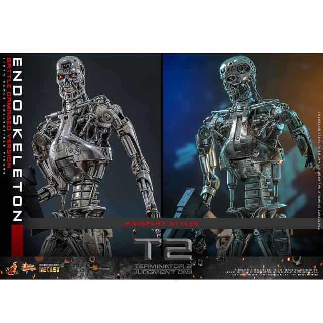 Terminator 2: Judgment Day Movie Masterpiece Action Figure 1/6 Endoskeleton (Battle Damaged Version) 31cm
