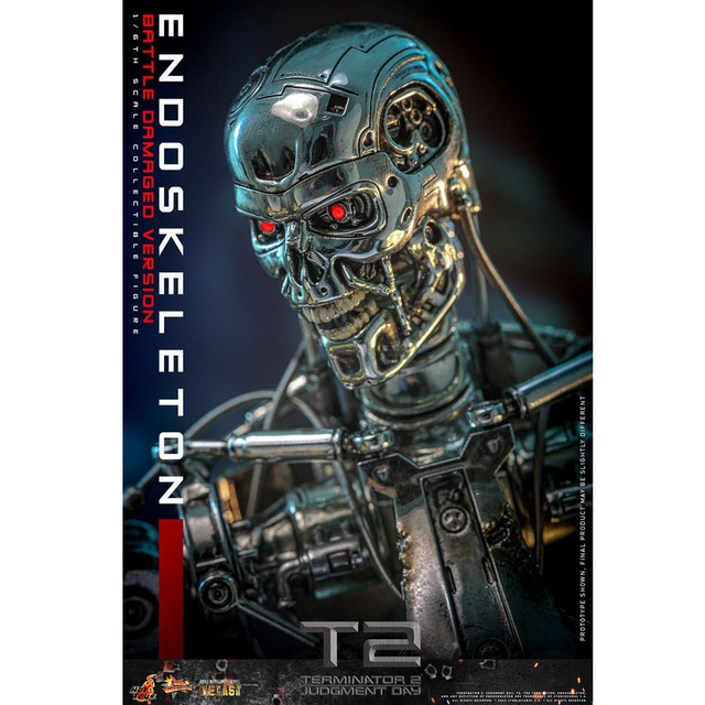 Terminator 2: Judgment Day Movie Masterpiece Action Figure 1/6 Endoskeleton (Battle Damaged Version) 31cm