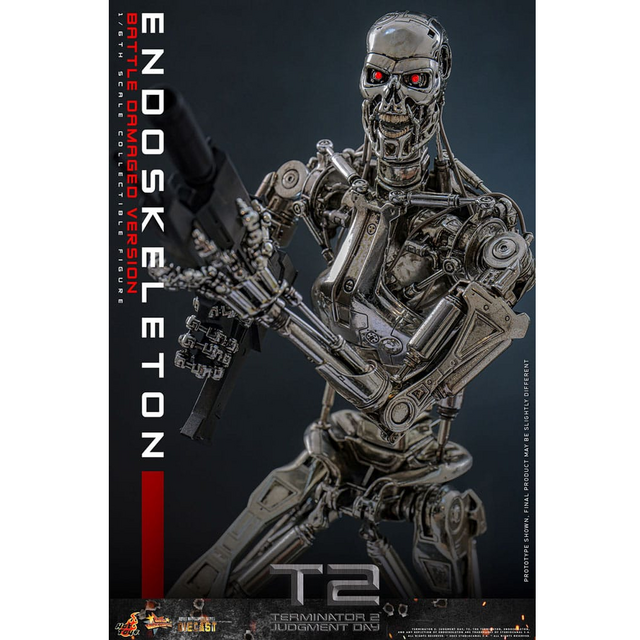 Terminator 2: Judgment Day Movie Masterpiece Action Figure 1/6 Endoskeleton (Battle Damaged Version) 31cm