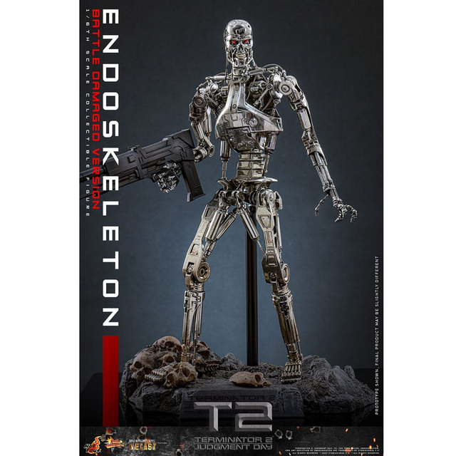 Terminator 2: Judgment Day Movie Masterpiece Action Figure 1/6 Endoskeleton (Battle Damaged Version) 31cm