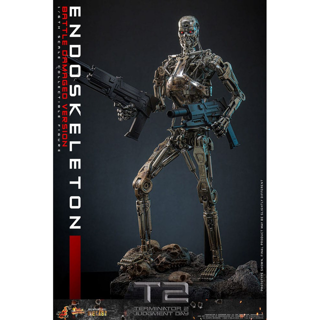 Terminator 2: Judgment Day Movie Masterpiece Action Figure 1/6 Endoskeleton (Battle Damaged Version) 31cm
