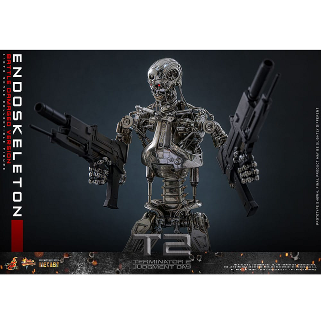 Terminator 2: Judgment Day Movie Masterpiece Action Figure 1/6 Endoskeleton (Battle Damaged Version) 31cm