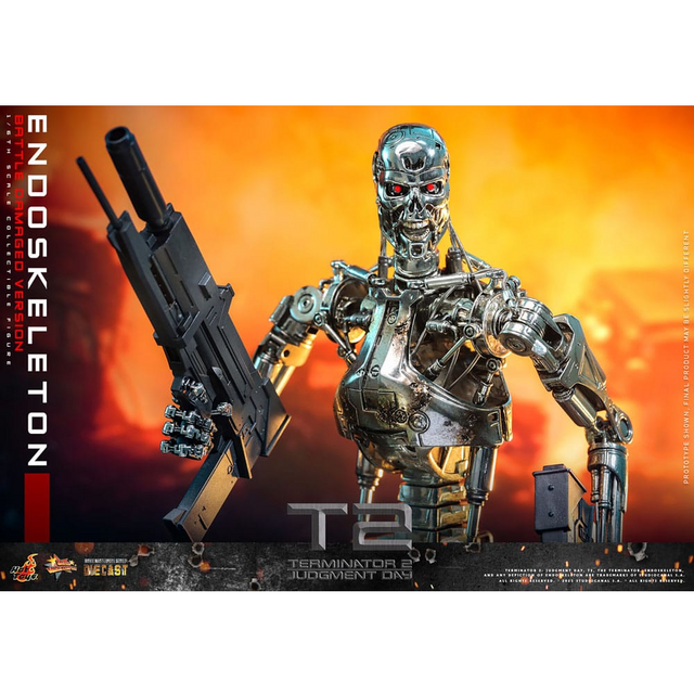 Terminator 2: Judgment Day Movie Masterpiece Action Figure 1/6 Endoskeleton (Battle Damaged Version) 31cm