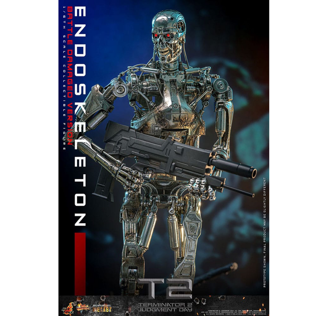 Terminator 2: Judgment Day Movie Masterpiece Action Figure 1/6 Endoskeleton (Battle Damaged Version) 31cm