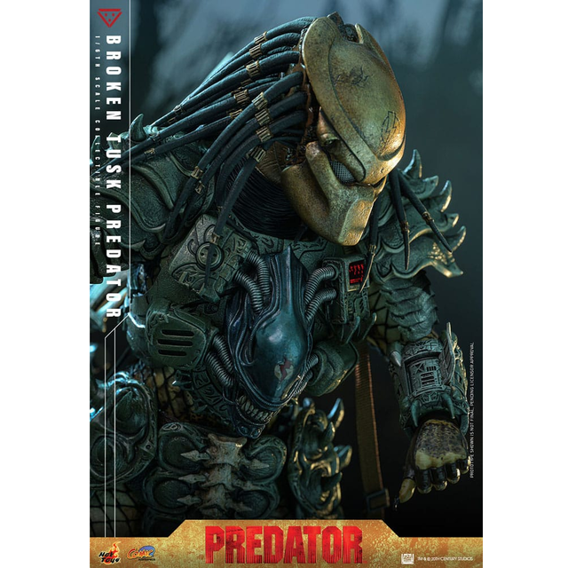 Alien vs. Predator Comic Masterpiece Action Figure 1/6 Broken Tusk Predator 35cm