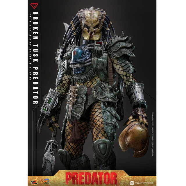 Alien vs. Predator Comic Masterpiece Action Figure 1/6 Broken Tusk Predator 35cm