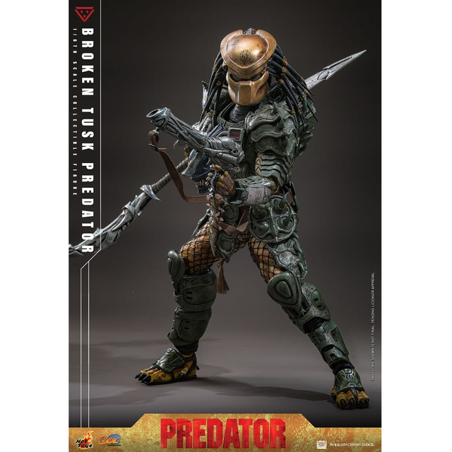 Alien vs. Predator Comic Masterpiece Action Figure 1/6 Broken Tusk Predator 35cm