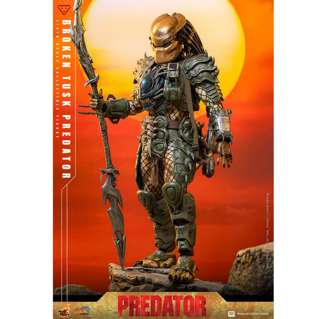 Alien vs. Predator Comic Masterpiece Action Figure 1/6 Broken Tusk Predator 35cm