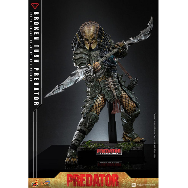 Alien vs. Predator Comic Masterpiece Action Figure 1/6 Broken Tusk Predator 35cm