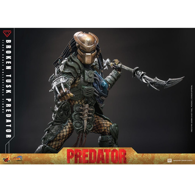 Alien vs. Predator Comic Masterpiece Action Figure 1/6 Broken Tusk Predator 35cm