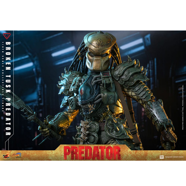 Alien vs. Predator Comic Masterpiece Action Figure 1/6 Broken Tusk Predator 35cm