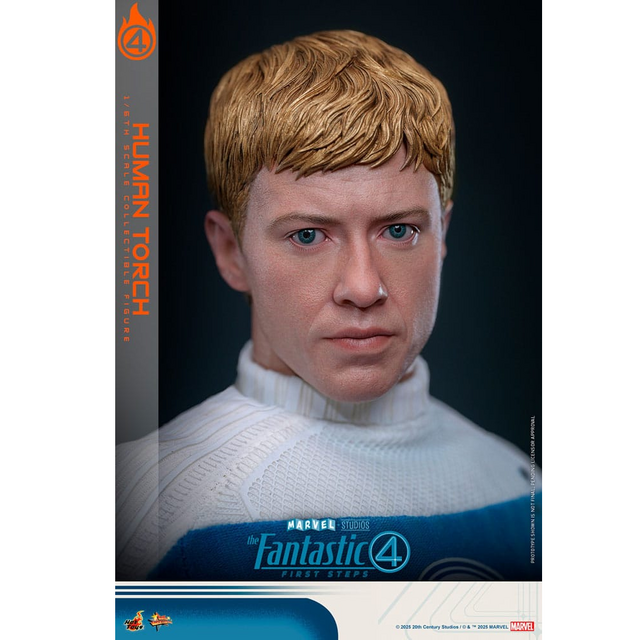 The Fantastic Four: First Steps Movie Masterpiece Action Figure 1/6 Human Torch 30cm