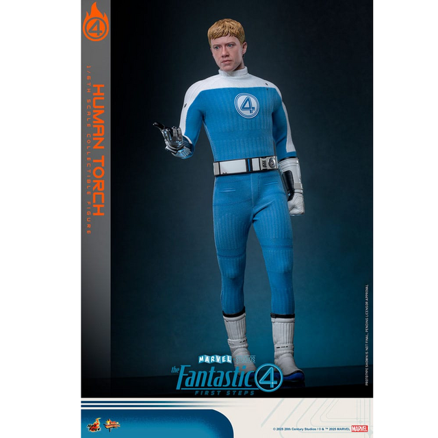 The Fantastic Four: First Steps Movie Masterpiece Action Figure 1/6 Human Torch 30cm