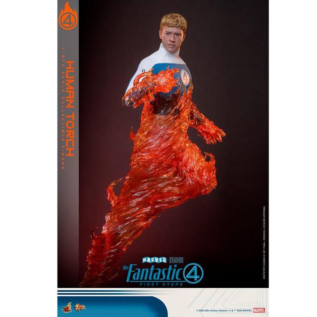 The Fantastic Four: First Steps Movie Masterpiece Action Figure 1/6 Human Torch 30cm