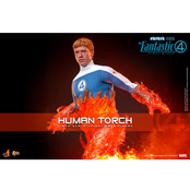 The Fantastic Four: First Steps Movie Masterpiece Action Figure 1/6 Human Torch 30cm