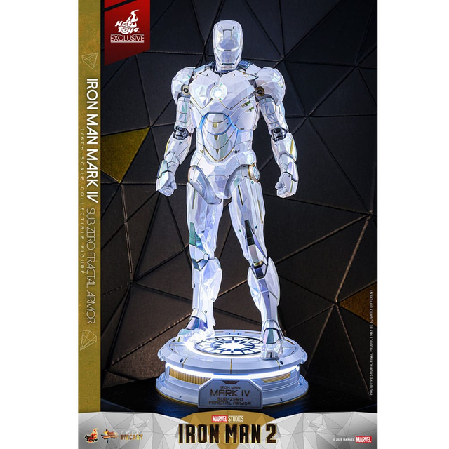 Iron Man 2 Movie Masterpiece Iron Man Mark IV (Sub-Zero Fractal Armor) Hot Toys Exclusive 33cm