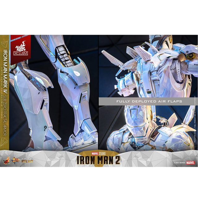 Iron Man 2 Movie Masterpiece Iron Man Mark IV (Sub-Zero Fractal Armor) Hot Toys Exclusive 33cm