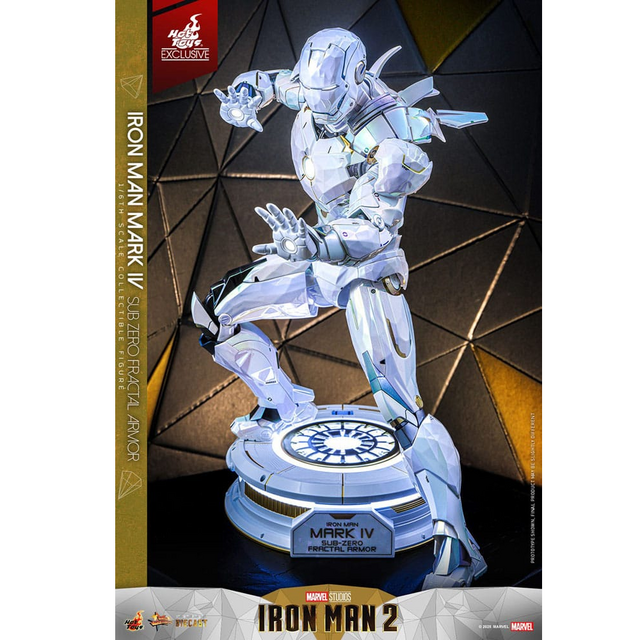 Iron Man 2 Movie Masterpiece Iron Man Mark IV (Sub-Zero Fractal Armor) Hot Toys Exclusive 33cm