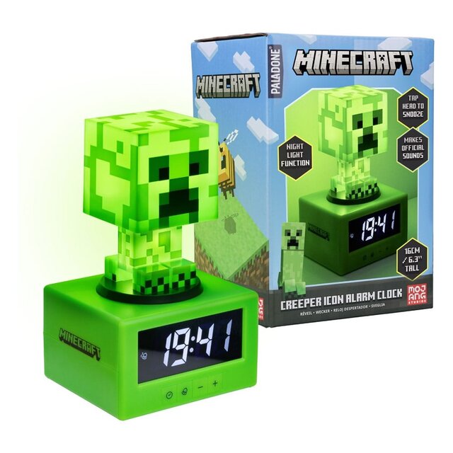 Minecraft Creeper Icon Alarm Clock 16cm