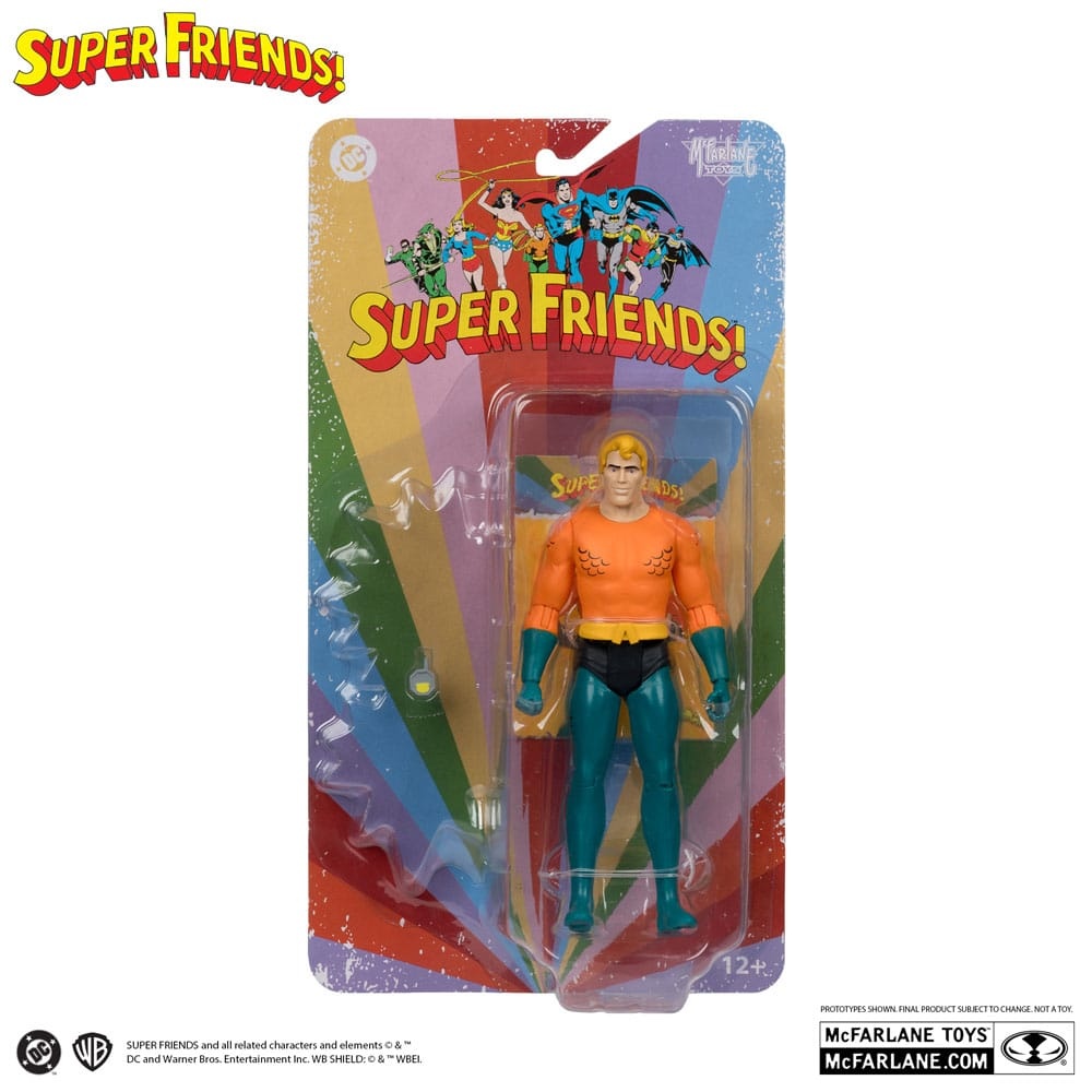 DC Super Friends Aquaman Action Figure Ufficiale, Personaggio Giocattolo Per Bambini, Collezionismo