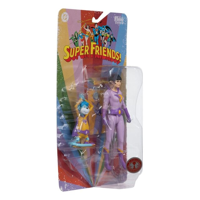 DC Retro Super Friends Jayna & Gleek (Red Platinum Edition) Action Figure 15cm