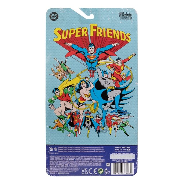 DC Retro Super Friends Jayna & Gleek (Red Platinum Edition) Action Figure 15cm