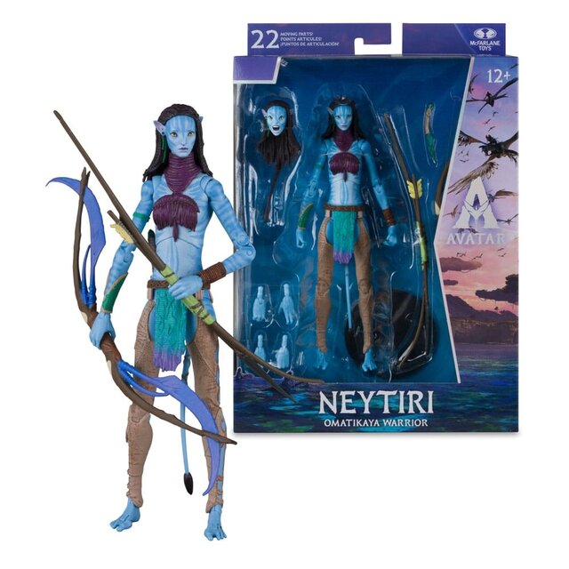 Avatar: Fire and Ash Neytiri (Omatikaya Warrior) Action Figure 18cm