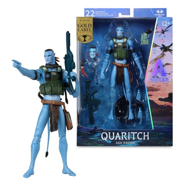 Avatar: Fire and Ash Quaritch (Ash Recom) Action Figure (Gold Label) 18cm