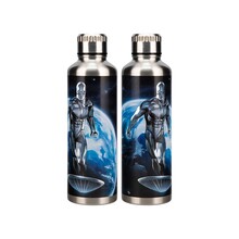 Metal Water Bottle Silver Surfer