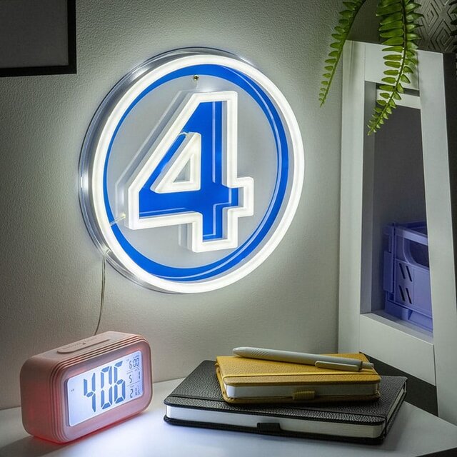 Fantastic Four Logo LED Wall Lamp Neon