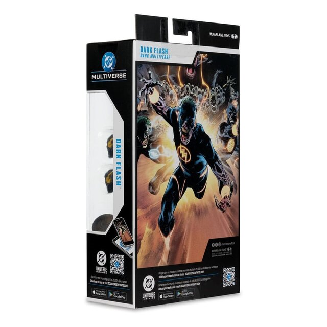 DC Multiverse Dark Flash (Dark Multiverse) Action Figure (Red Platinum Edition) 18cm