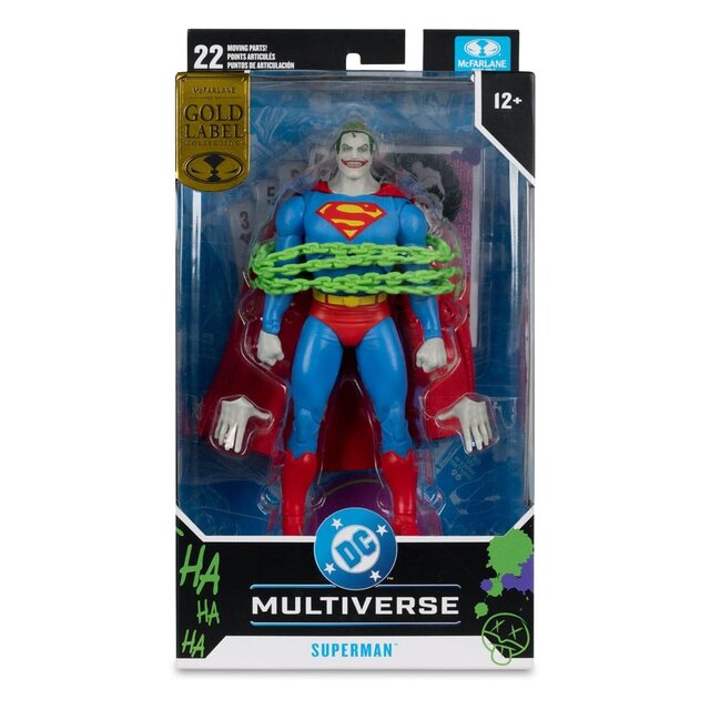 DC Multiverse Superman Action Figure (Superman #9) (Jokerized) (Gold Label) 18cm