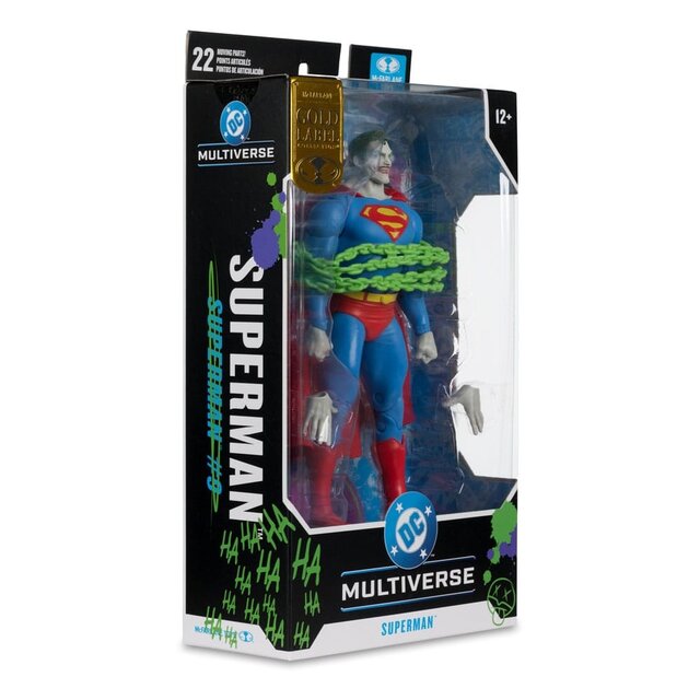 DC Multiverse Superman Action Figure (Superman #9) (Jokerized) (Gold Label) 18cm