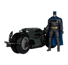 The Flash DC Multiverse Vehicle Batcycle with Batman
