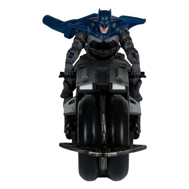 The Flash DC Multiverse Vehicle Batcycle with Batman