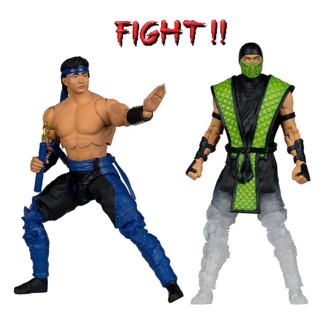Mortal Kombat Klassic Liu Kang vs. Reptile Action Figure Set 18cm