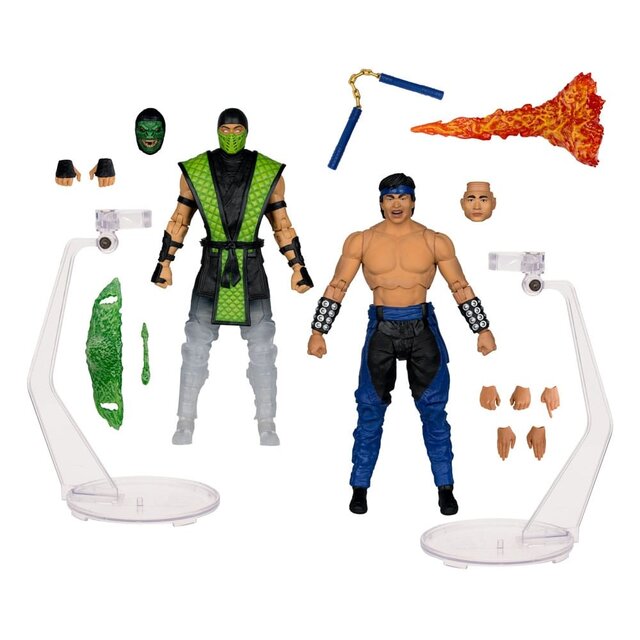Mortal Kombat Klassic Liu Kang vs. Reptile Action Figure Set 18cm