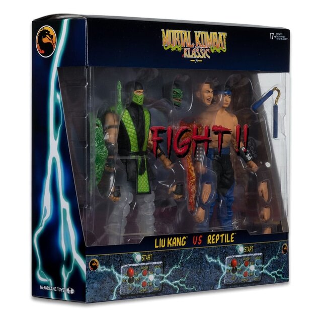Mortal Kombat Klassic Liu Kang vs. Reptile Action Figure Set 18cm