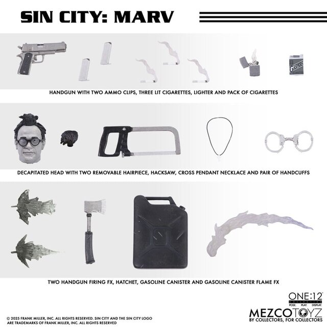 One:12 Collective Sin City Marv Action Figure 17cm