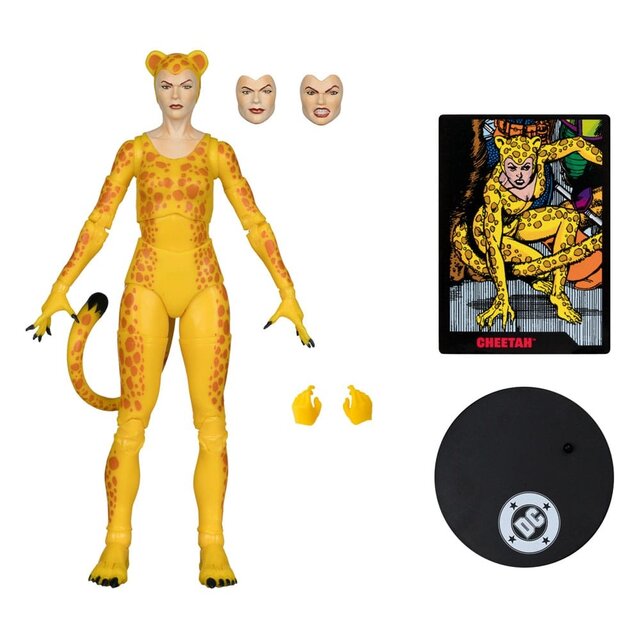 DC Direct Page Punchers Cheetah (Crisis on Infinite Earths) Action Figure (Red Platinum) 17cm
