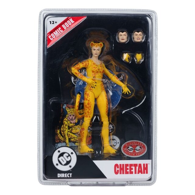 DC Direct Page Punchers Cheetah (Crisis on Infinite Earths) Action Figure (Red Platinum) 17cm