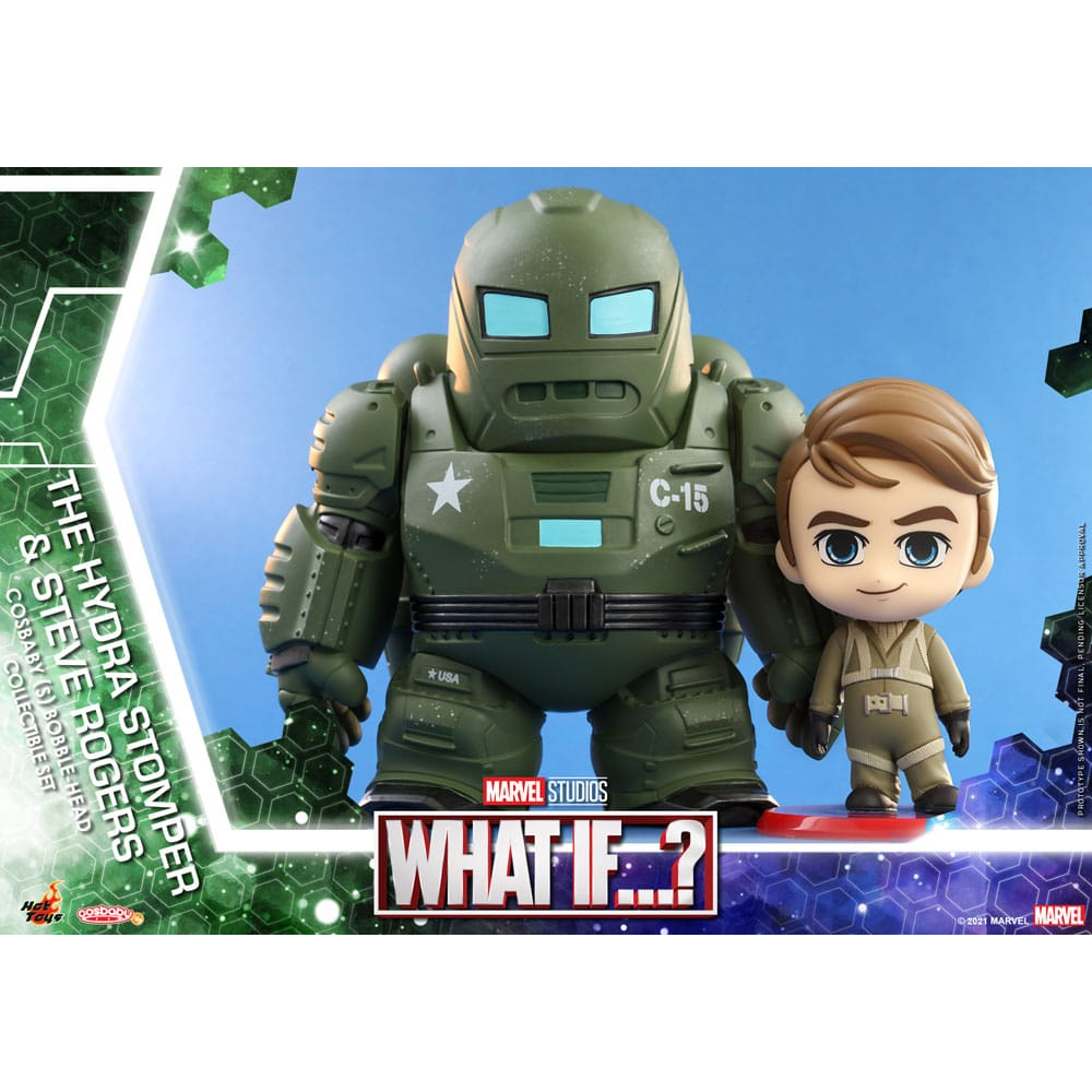 Hot Toys Cosbaby Hydra Stomper & Steve Rogers afbeelding