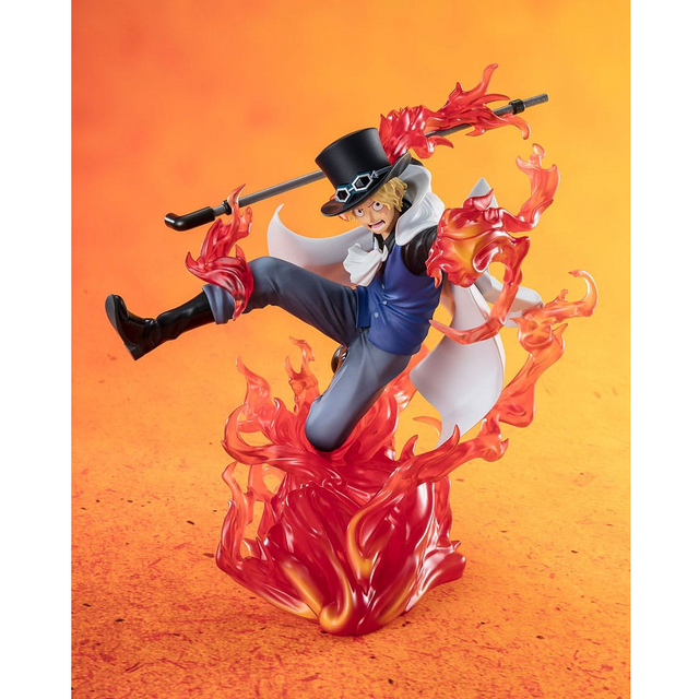 One Piece Figuarts ZERO Extra Battle PVC Statue Sabo Fire Fist Rook Check 19cm