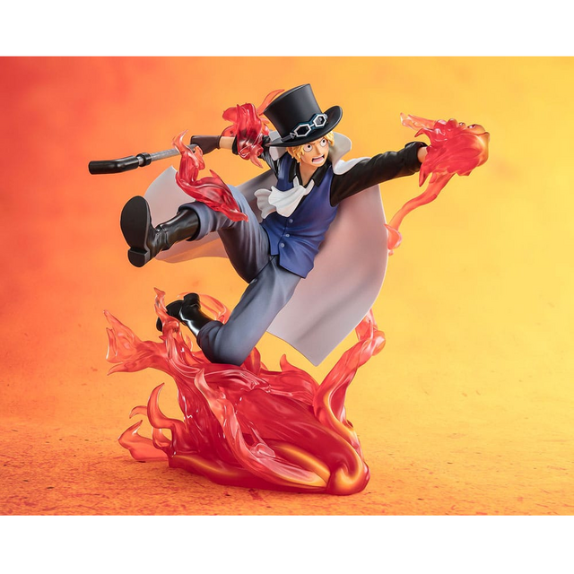 One Piece Figuarts ZERO Extra Battle PVC Statue Sabo Fire Fist Rook Check 19cm